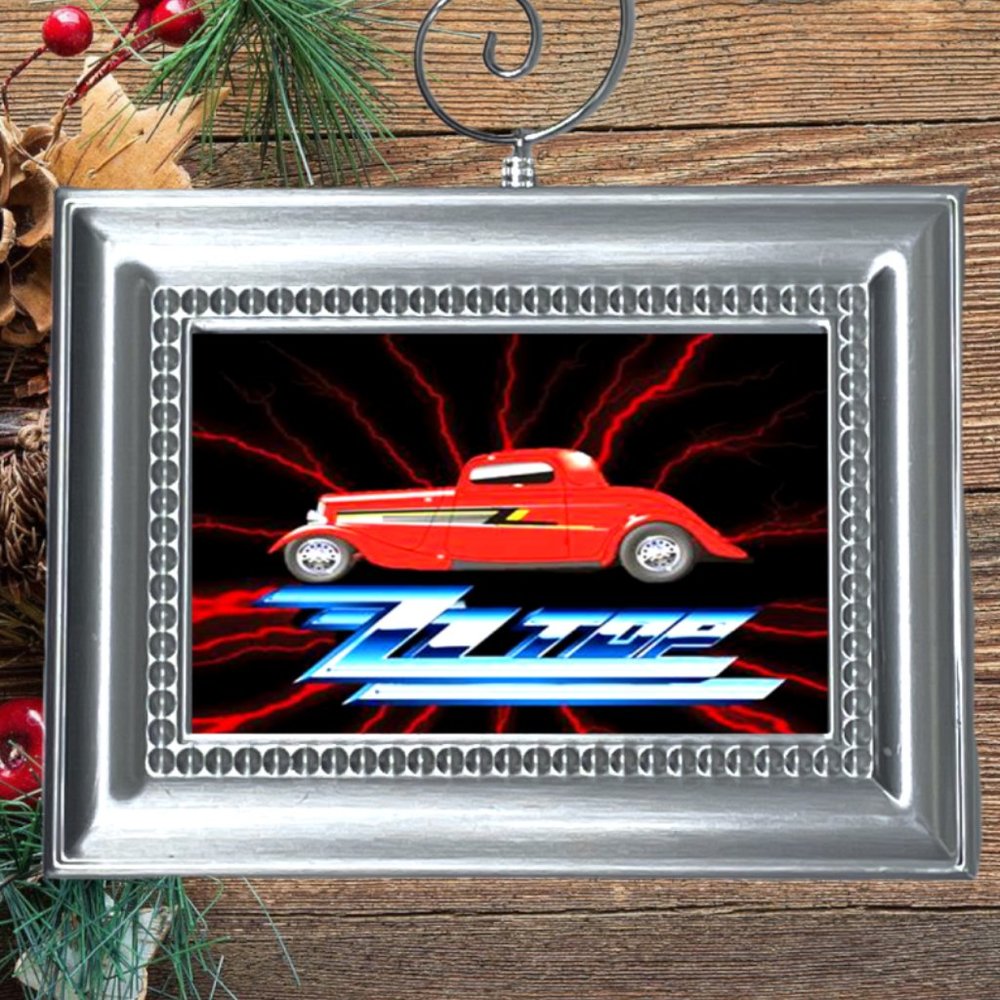 ZZ Top Rock Band Christmas Tree Ornament